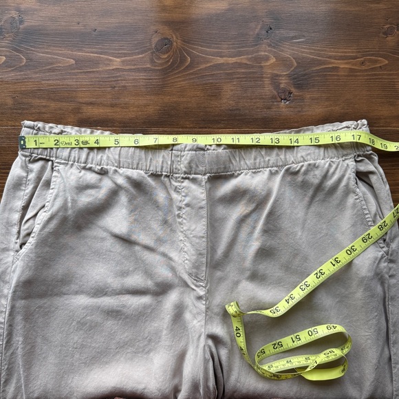 J Jill Tencel Beige Wide Leg Crop Pants - Picture 7 of 8